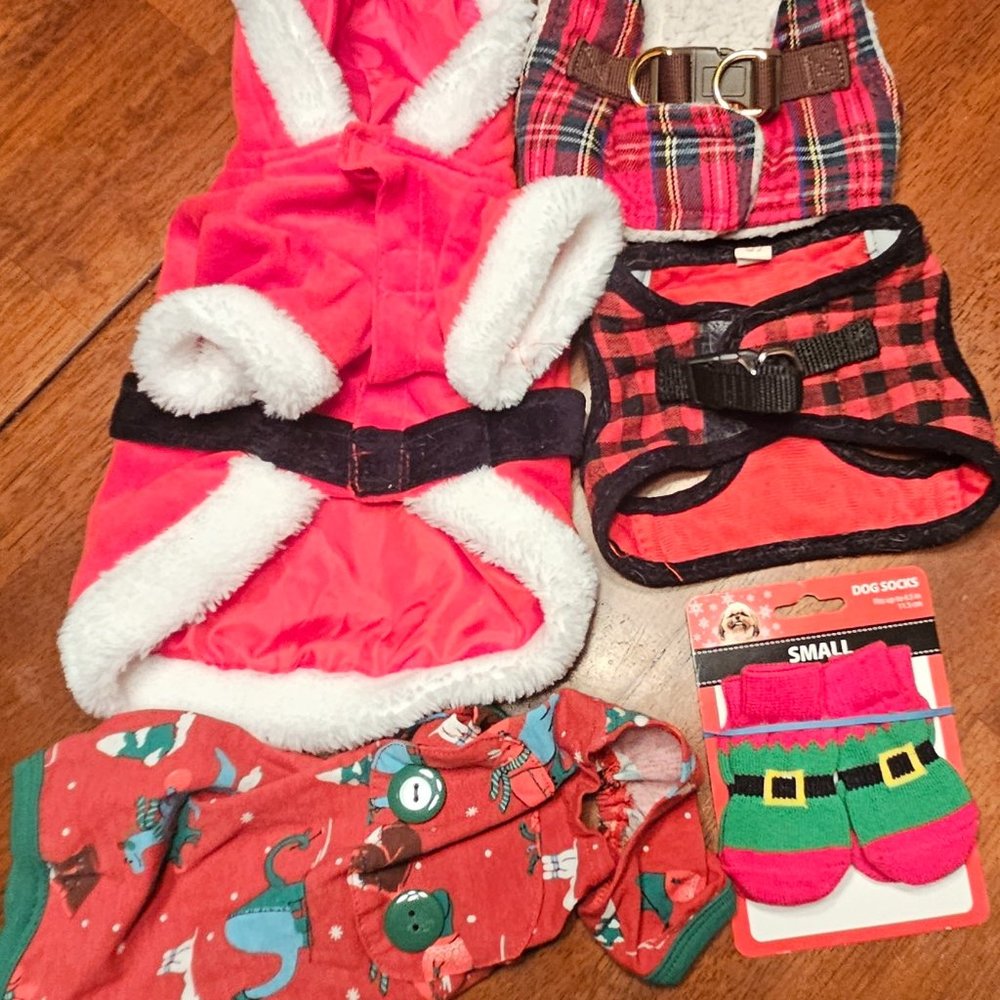 Small Dog Clothing Christmas Bundle
